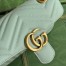 Gucci GG Marmont Mini Shoulder Bag in Pale Green Chevron Leather