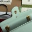 Gucci GG Marmont Mini Shoulder Bag in Pale Green Chevron Leather