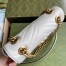 Gucci GG Marmont Mini Shoulder Bag in White Chevron Leather