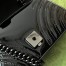 Gucci GG Marmont Mini Shoulder Bag in Black Patent Chevron Leather
