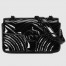 Gucci GG Marmont Mini Shoulder Bag in Black Patent Chevron Leather