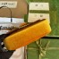 Gucci GG Marmont Mini Shoulder Bag in Jaune Velvet with Double G Studs