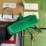 Gucci GG Marmont Mini Shoulder Bag in Green Velvet with Double G Studs