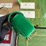 Gucci GG Marmont Mini Shoulder Bag in Green Velvet with Double G Studs