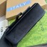 Gucci GG Marmont Mini Shoulder Bag in Black Velvet with Double G Studs
