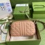 Gucci GG Marmont Small Camera Bag in Rose Beige Matelasse Leather