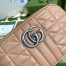 Gucci GG Marmont Small Camera Bag in Rose Beige Matelasse Leather