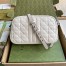 Gucci GG Marmont Small Camera Bag in White Matelasse Leather
