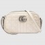 Gucci GG Marmont Small Camera Bag in White Matelasse Leather