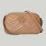 Gucci GG Marmont Small Camera Bag with Rose Beige Hardware