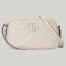 Gucci GG Marmont Small Camera Bag with White Hardware