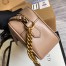 Gucci GG Marmont Small Camera Bag in Nude Chevron Leather