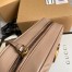 Gucci GG Marmont Small Camera Bag in Nude Chevron Leather