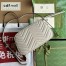 Gucci GG Marmont Small Camera Bag in Light Grey Chevron Calfskin