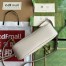 Gucci GG Marmont Small Camera Bag in Light Grey Chevron Calfskin