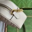 Gucci GG Marmont Small Camera Bag in Light Grey Chevron Calfskin