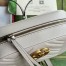 Gucci GG Marmont Small Camera Bag in Light Grey Chevron Calfskin