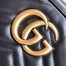 Gucci GG Marmont Small Camera Bag in Black Chevron Leather