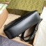 Gucci GG Marmont Small Camera Bag in Black Chevron Leather