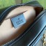 Gucci GG Marmont Small Camera Bag in Black Chevron Leather
