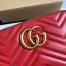 Gucci GG Marmont Small Camera Bag in Red Chevron Leather
