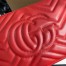 Gucci GG Marmont Small Camera Bag in Red Chevron Leather
