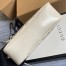 Gucci GG Marmont Small Camera Bag in White Chevron Leather