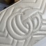 Gucci GG Marmont Small Camera Bag in White Chevron Leather