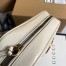 Gucci GG Marmont Small Camera Bag in White Chevron Leather