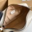 Gucci GG Marmont Small Camera Bag in White Chevron Leather