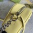 Gucci GG Marmont Small Camera Bag in Pastel Yellow Chevron Leather