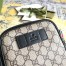 Gucci Two Pocket Belt Bag In Beige GG Supreme Canvas
