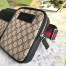 Gucci Two Pocket Belt Bag In Beige GG Supreme Canvas