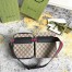 Gucci Two Pocket Belt Bag In Beige GG Supreme Canvas