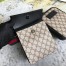 Gucci Two Pocket Belt Bag In Beige GG Supreme Canvas