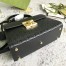 Gucci Padlock Small Top Handle Bag in Black Signature Leather