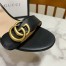 Gucci Marmont Sandals 75mm in Black Leather