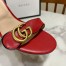 Gucci Marmont Sandals 75mm in Red Leather