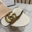 Gucci Marmont Sandals 75mm in White Leather