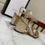 Gucci Marmont Sandals 75mm in Gold Metallic Leather