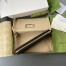 Gucci GG Marmont Zip Around Wallet In Black Grained Leather