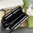 Gucci GG Marmont Zip Around Wallet In Black Grained Leather