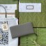 Gucci GG Marmont Zip Around Wallet In Grey Calfskin