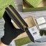 Gucci GG Marmont Zip Around Wallet in GG Supreme with Black Leather