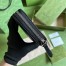 Gucci GG Marmont Zip Around Wallet In Black Calfskin