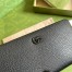 Gucci GG Marmont Zip Around Wallet In Black Calfskin