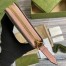 Gucci GG Marmont Zip Around Wallet in GG Supreme with Pink Leather