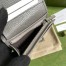 Gucci GG Marmont Card Case Wallet In Grey Calfskin