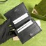 Gucci GG Marmont Card Case Wallet In Black Calfskin
