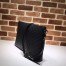 Gucci Soft Messenger Bag in Black Signature Leather